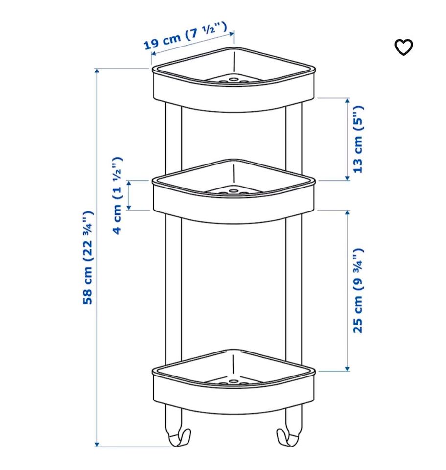 Neu Duschregal Ikea originalverpackt in Hohberg