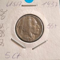 USA 5 Cent Indianer/Büffel Nickel SS+ Nordrhein-Westfalen - Löhne Vorschau
