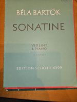 Noten Violine und Klavier Bartok Sonatine Berlin - Karlshorst Vorschau