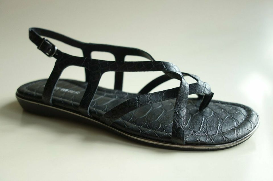 neu GERRY WEBER Leder Damensandalen-Damensandalette Gr.38 schwarz in Köln