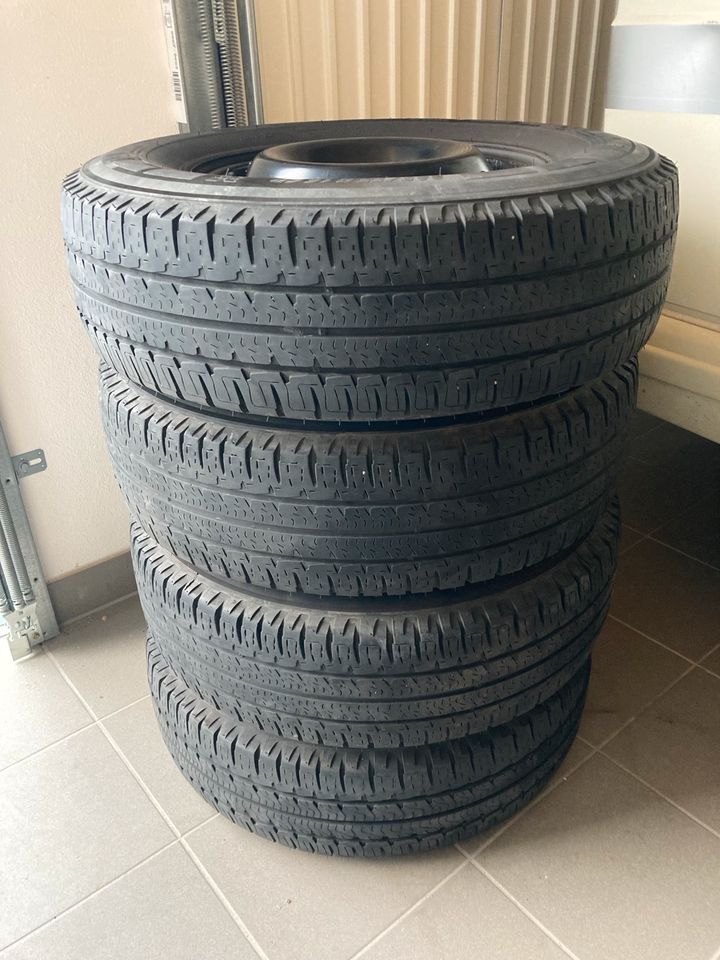 4 Reifen und Felgen für Wohnmobil/ Michelin Agilis 225/75 R16 CP in Burgoberbach