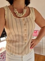 Blogger Mamalicious Top Shirt Bluse beige gestreift L 40 NEU Baden-Württemberg - Philippsburg Vorschau