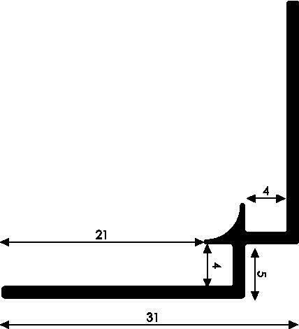 Aluprofil für Aluverbund Duschwand 255 cm Set Raum je 2x U + Eck in Dresden