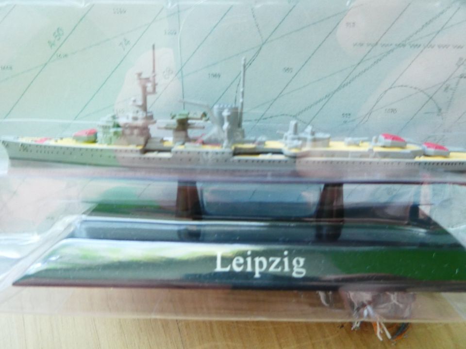 Kriegsschiff Model Leichter Kreuzer Leipzig in Rellingen