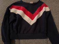 Manguun gr. 134/140 dunkelblau Sweatshirt mit Pailletten Düsseldorf - Oberkassel Vorschau