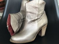 Leder Bootie blass Gold Gr.39 Essen - Essen-Stadtwald Vorschau