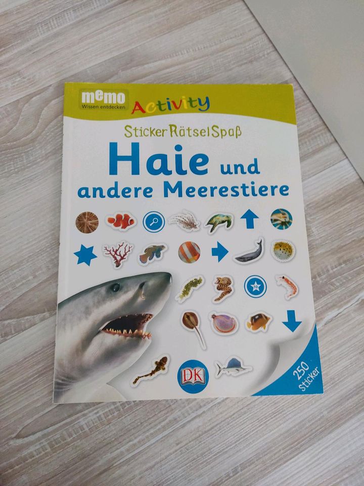 NEU Stickerheft Haie und andere Meerestiere Rätsel in Karlsruhe