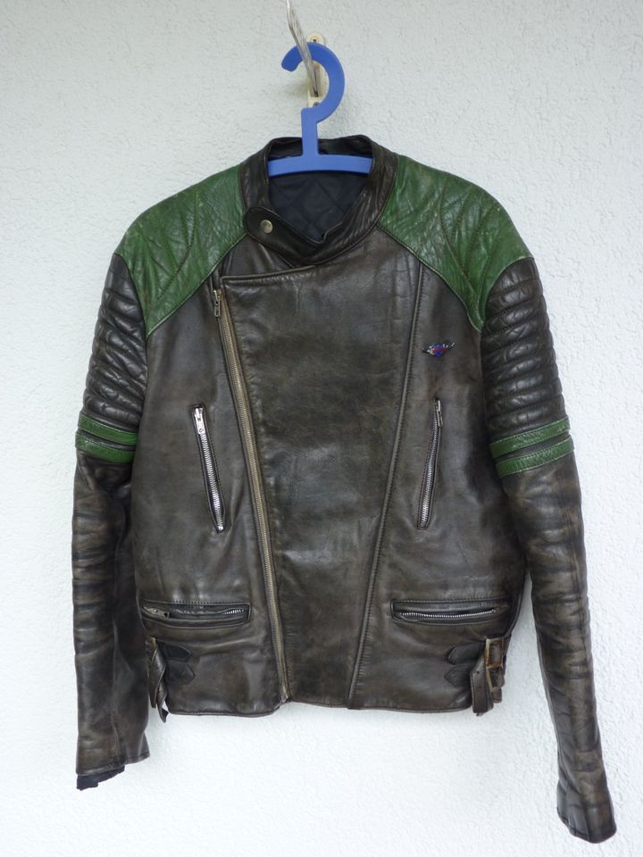 Motorrad Lederjacke - antik, Größe 48 in Frankfurt am Main