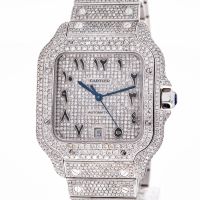 Cartier Santos De Cartier 40 Iced Out WSSA0018 wie NEU 22 Full S. Hannover - Südstadt-Bult Vorschau