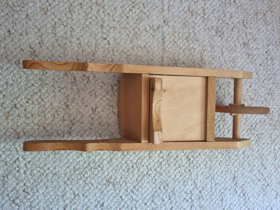 Deko Schubkarre aus Holz - ca. 50cm lang, 17cm breit & 13cm hoch in Hilden