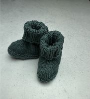 1 Paar Babyschuhe handgestrickt Stiefel Booties neu! 100% Merino Baden-Württemberg - Schwaikheim Vorschau