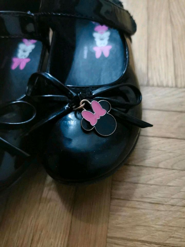 Schwarze  Ballerinas Halbschuhe  Mädchenschuhe Micky Mouse 26/27 in Potsdam