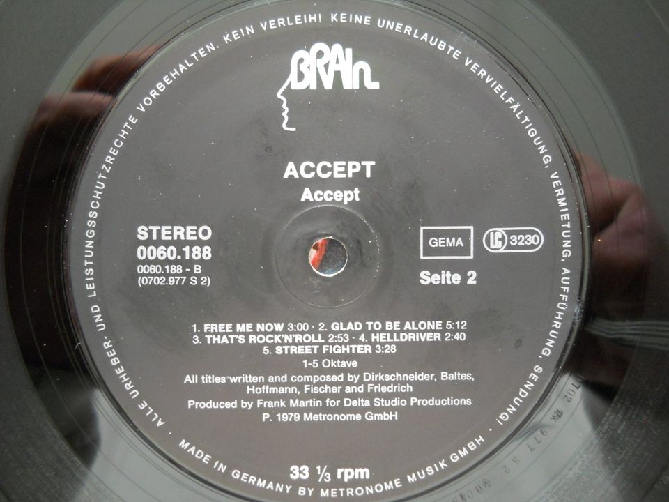 Accept ‎– Accept  - Vinyl LP in Buckenhof Mittelfranken