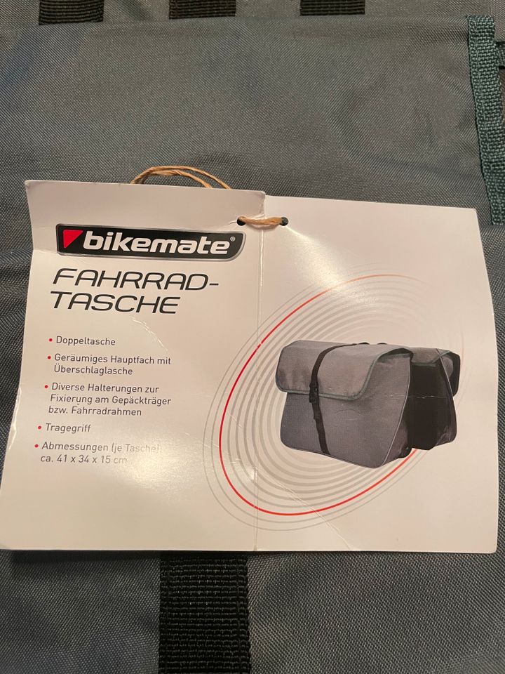 NEU Fahrradtasche, Satteltasche, bikemate, grau, Doppeltasche in Emskirchen