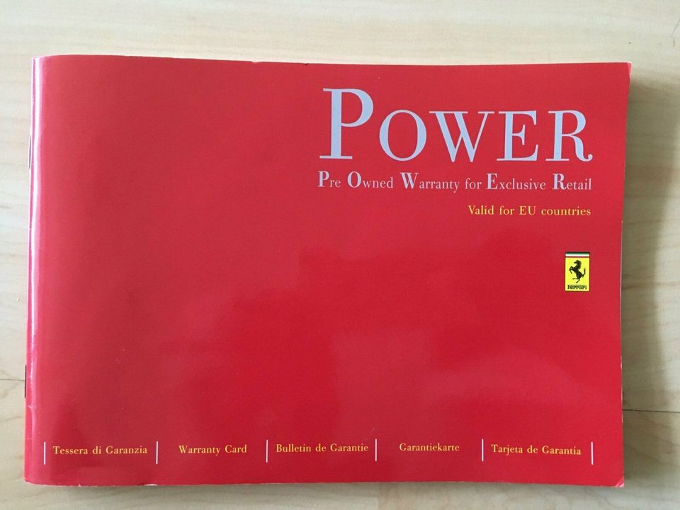 FERRARI 355 F1 -  POWER Booklet von 2004 - Top Zustand - Rarität in Sindelfingen