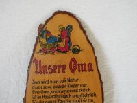 Spruchbild – Unsere Oma – Holz – eine kleine Aufmerksamkeit Saarland - Weiskirchen Vorschau