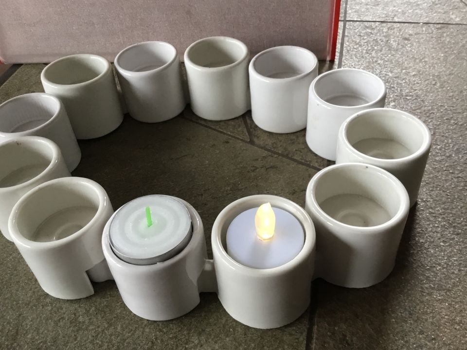 Ikea Teelichter Porzellan 12 Stück in Oschatz