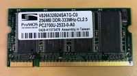 Notebook Speicher ProMOS 256MB PC-2700S DDR-333 SO-DIMM 333Mhz Niedersachsen - Staufenberg Vorschau