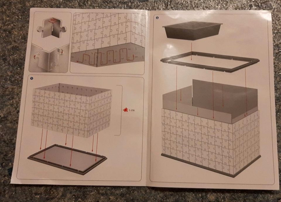 3D Puzzle Ravensburger Einhorn Utensilo Schreibtisch 121014 in Oberkrämer