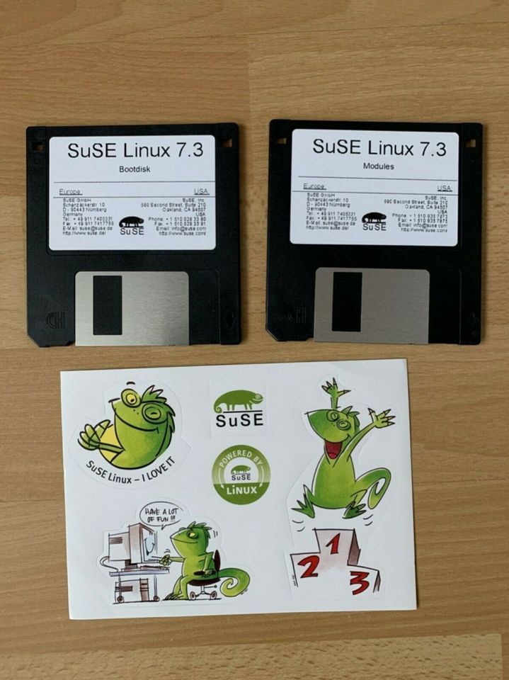 SuSE Linux Professional 7.3 Original CD DVD Handbücher in Luckenwalde