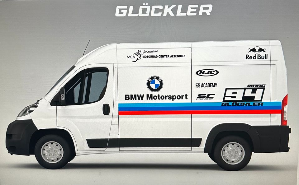 Renntransporter Beschriftung Motocross Rennkart Motorsport in Inzigkofen