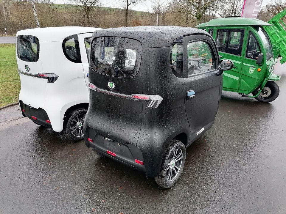 3 Rad 2 Sitzer TRIKE PREMIUM Kabinenroller GREEN SPEED Dreirad Minicar Microcarr AIXAM 25km/h 45 km/h Stormborn EQ GECO Futura VOLTA Elektrofrosch NEU Lastendreirad Lastenrad 3-Rad in Neukirchen