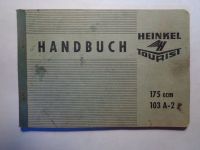 Original Handbuch f. Heinkel Tourist 103 A2, Packzettel, Clubkart Bayern - Neuhof an der Zenn Vorschau
