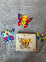 GOKI HOLZPUZZLE ⭐️ mit vier Schmetterlingen - Schichtenpuzzle Baden-Württemberg - Empfingen Vorschau