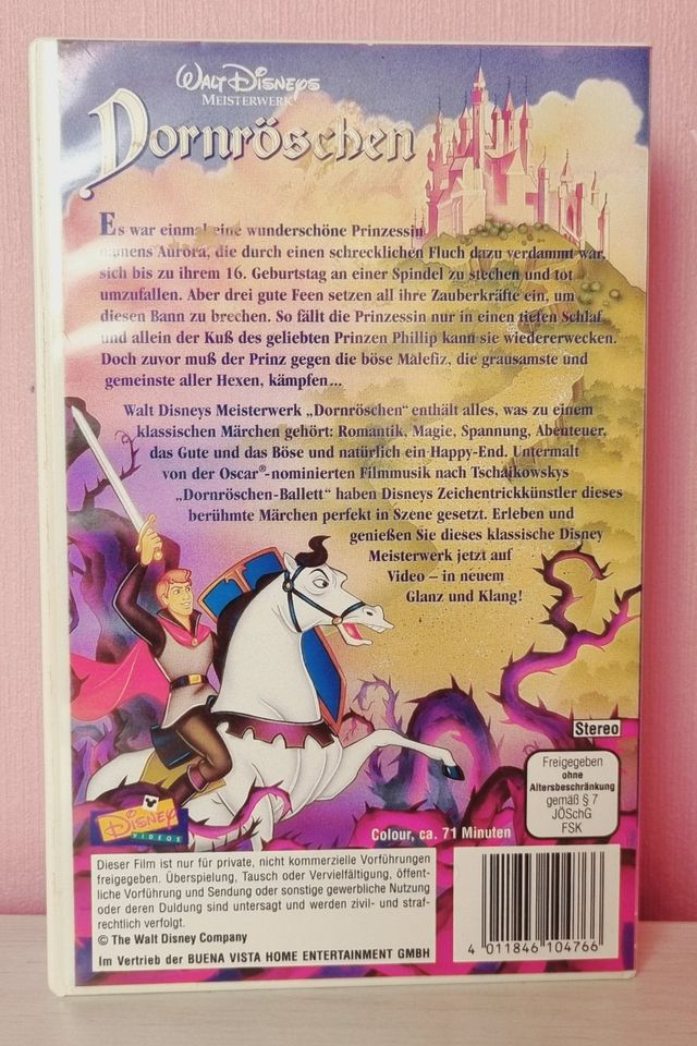 Walt Disneys Meisterwerk Dornröschen Disney VHS Film Kassette in Heidelberg