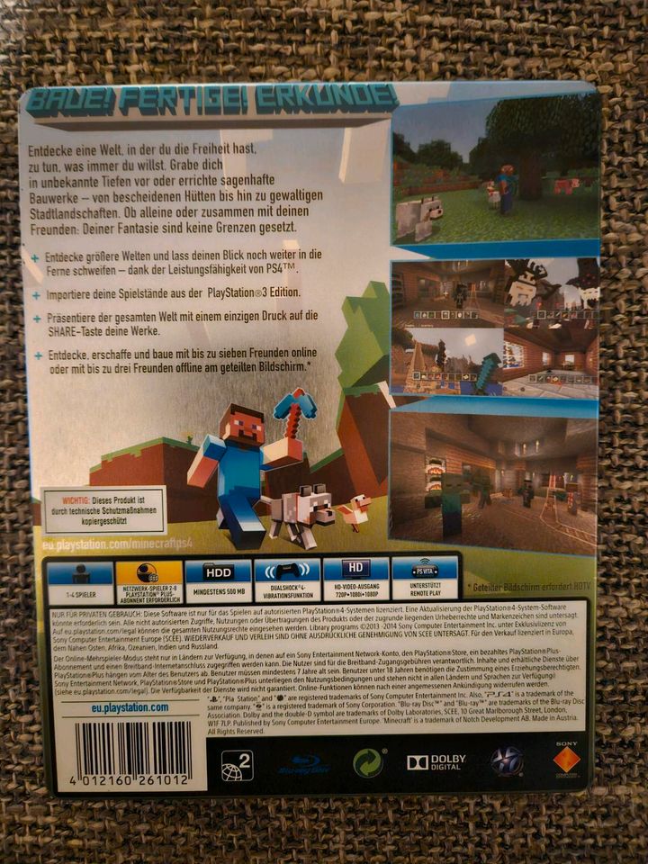 Minecraft Limited Special Collectors Steelbook Edition PS4/PS5 in Lichtenau