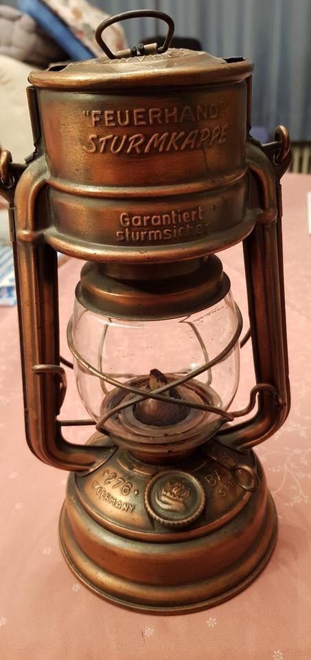 Feuerhand-STURMLAMPE Nr.276 Baby Spezial-verkupfert-ca.1956 Feuerhand-STURMLAMPE Nr.276 Baby Spezial-verkupfert-ca.1956