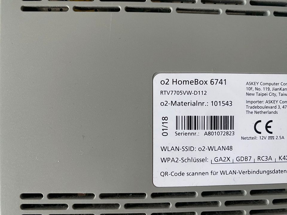 O2 HomeBox 6741 (Router DSL) in Ulm