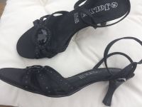 Sandalen Pumps Sandaletten festlich chic Leder schwarz NEU Sachsen-Anhalt - Eckartsberga Vorschau