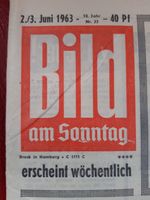 BILD am Sonntag - Ausgabe 2./3. Juni 1963 Sachsen-Anhalt - Havelberg Vorschau