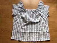 Zara T-Shirt | Bluse | Blau-weiß gestreift | Rüschärmel | Gr. 152 Dresden - Klotzsche Vorschau