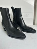 Mango Leder Stiefeln Stiefeletten Cowboy Western Look schwarz 39 Bayern - Hengersberg Vorschau