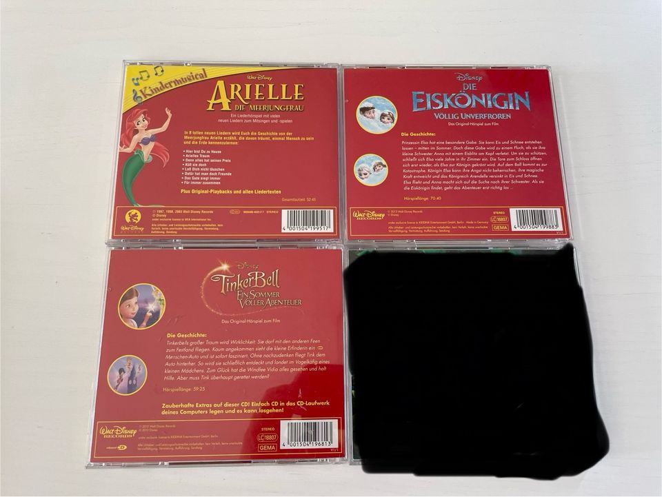 3 CDs, Hörspiele, Eiskönigin, Tinkerbell, Arielle Disney in Willich