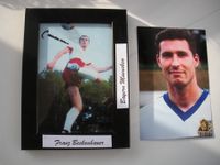 Franz Beckenbauer - Bild i. Rahmen signiert + Foto Sohn Stefan Bayern - Deggendorf Vorschau