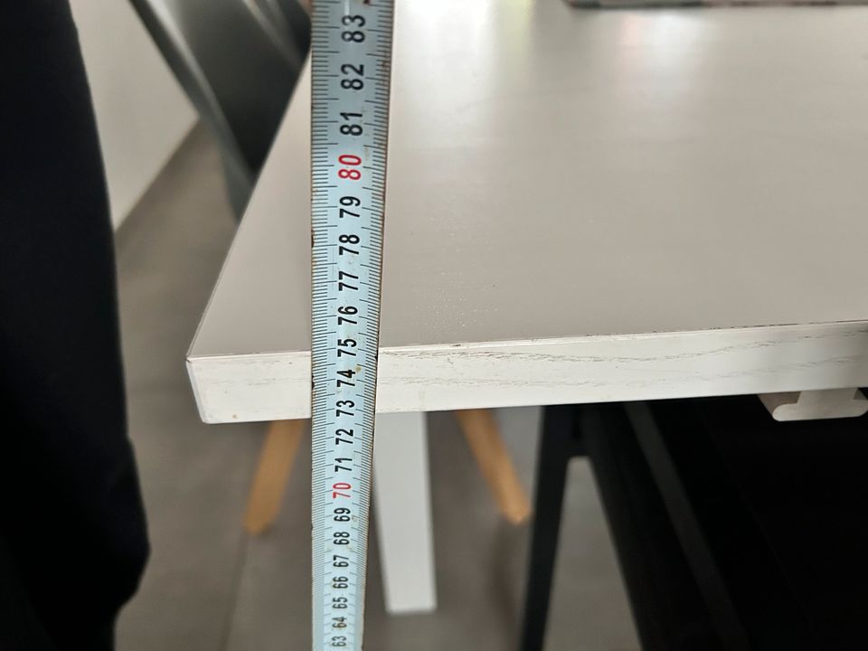Ikea Esstisch ausziehbar weiß Tisch groß 220x84cm 140x84cm Top in Stadtlohn
