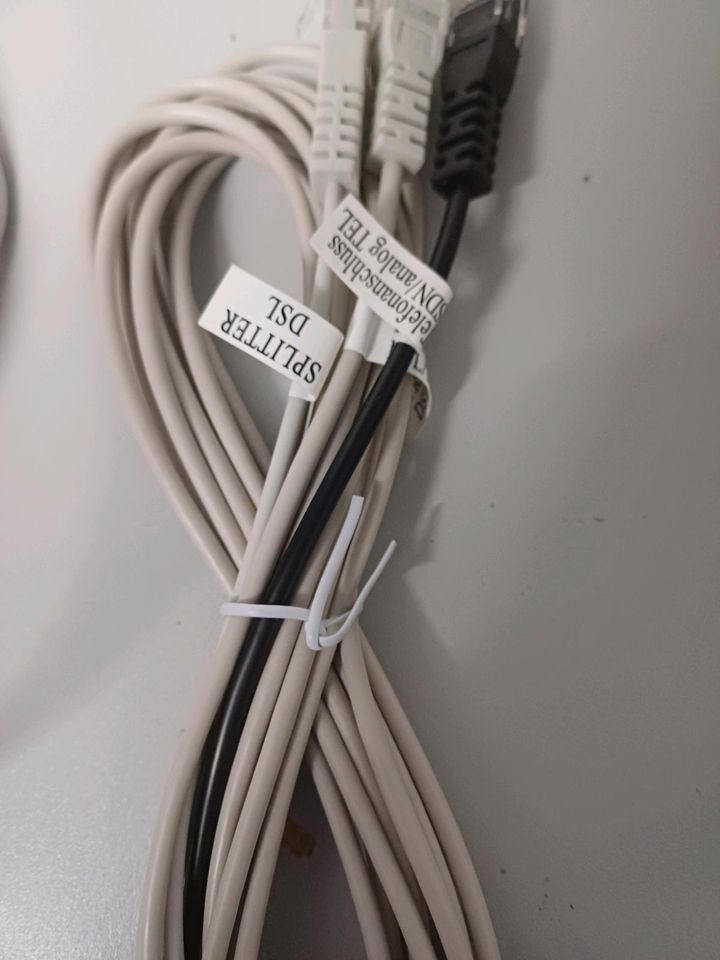 DSL Splitter Telefonkabel TAE DSL Kabel Fritzbox Kabel in Vierkirchen