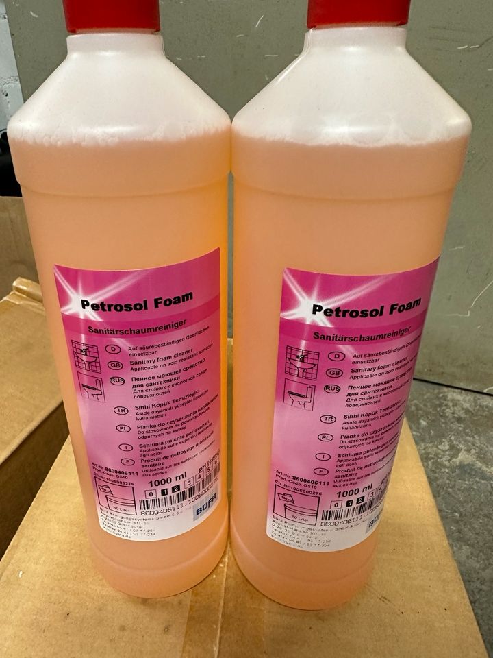 Petrosol Foam Sanitär Reiniger 1 Liter Flasche 35 Stück je 1,50€ in Köln