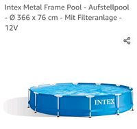 Pool mit kraftvoller Pumpe und Zubehör Niedersachsen - Großheide Vorschau