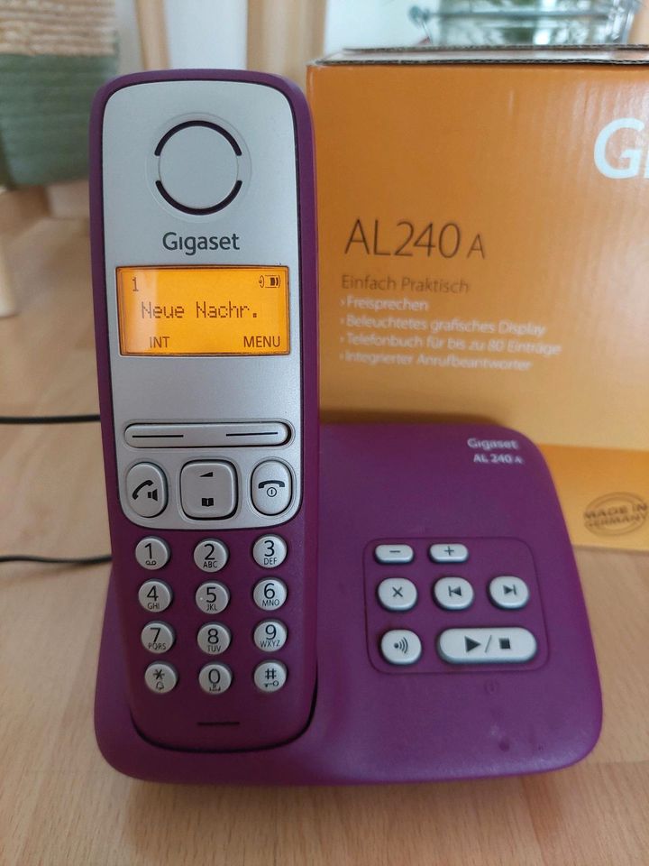 Gigaset AL240A Telefon lila mit OVP in Hannover