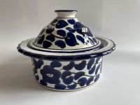 Keramik Schale Tunesien Nabeul weiß blau schwarz floral Blumen Sachsen - Radeburg Vorschau
