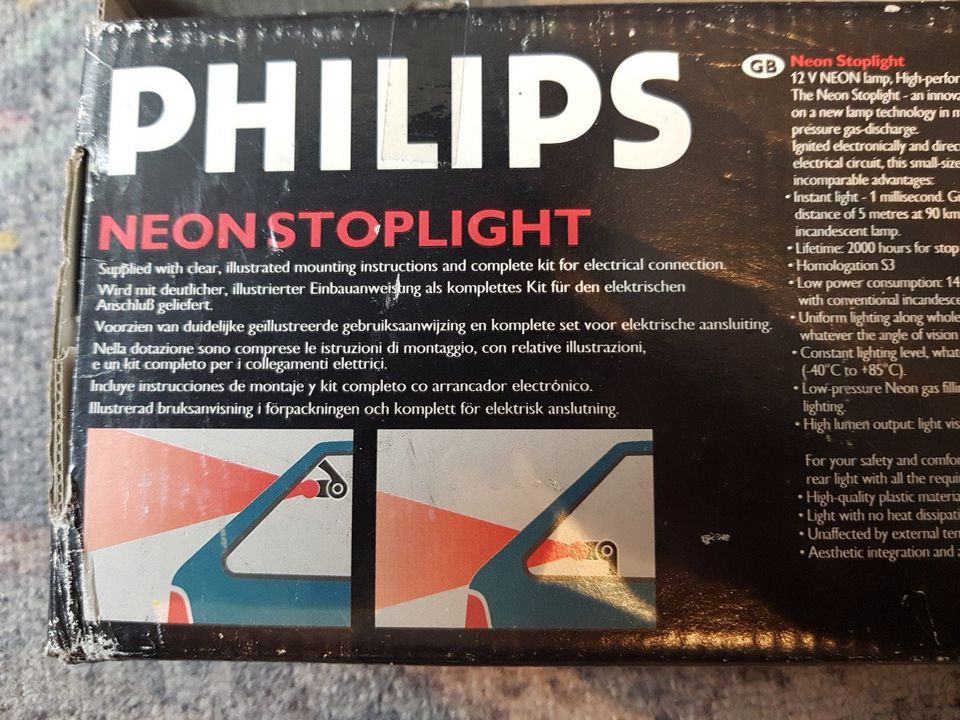 Neon-Bremslicht von Philips, S3, Zusatzbremslicht in Westhausen