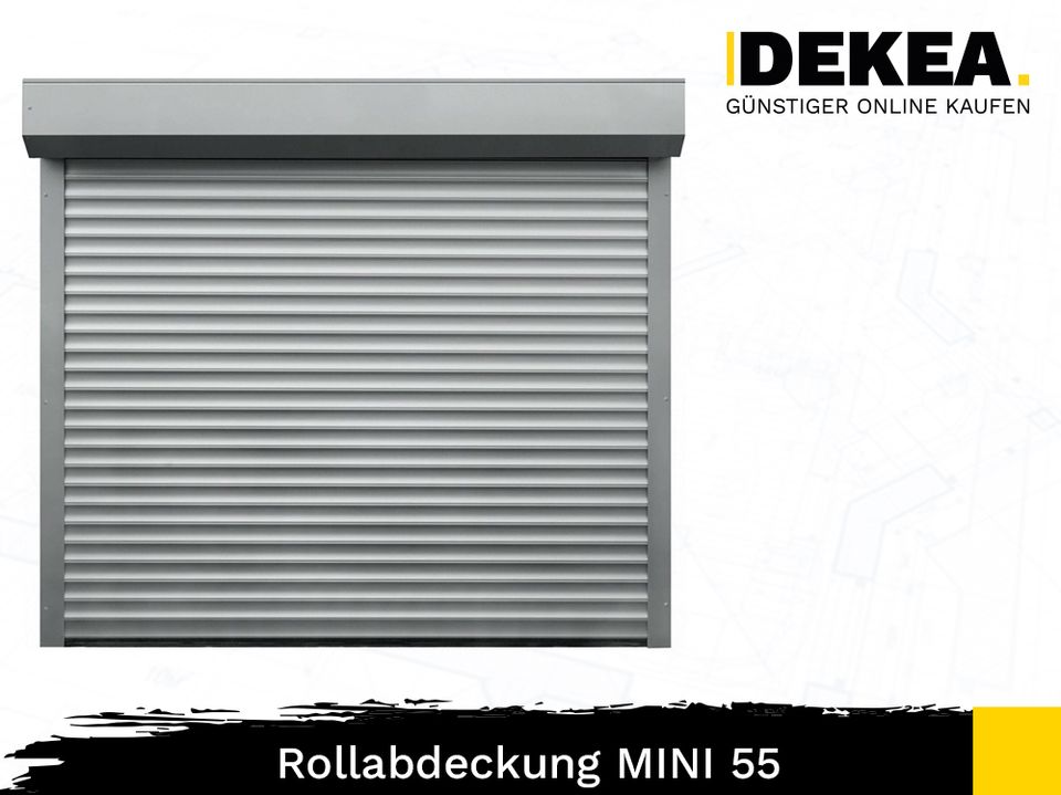 MINI 55 Rollabdeckung 200 x 200 cm Rolltor mit Antrieb GARAGENTOR KONFIGURATOR Rollo Schutz nach Maß Tor Garagentorantrieb für DDR Garage Außenrolladen in Dresden