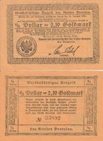 Geldschein = 2,10 Goldmark  1923 Brandenburg - Nordwestuckermark Vorschau