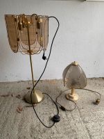 2 x Stehlampe Tischlampe Glas Gold 40 cm 85 cm Nordrhein-Westfalen - Overath Vorschau