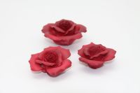 Rote Rosen Set aus Ton / getöpferte Rose / Handwerk Baden-Württemberg - Albstadt Vorschau