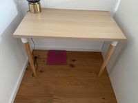 Schreibtisch Tischplatte Ikea Mittcirkel 120 x 60 cm, 2 Beine Niedersachsen - Bad Zwischenahn Vorschau